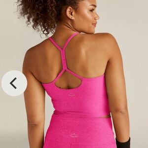 Beyond Yoga spacedye slim racerback cropped tank, size S